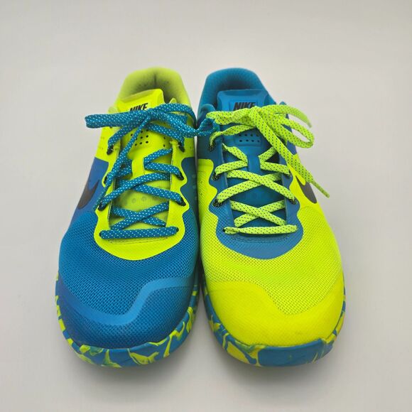Nike Fuse Training Shoes Volt Yellow & Blue Men’s Running Sneakers Size 10 - Picture 3 of 9